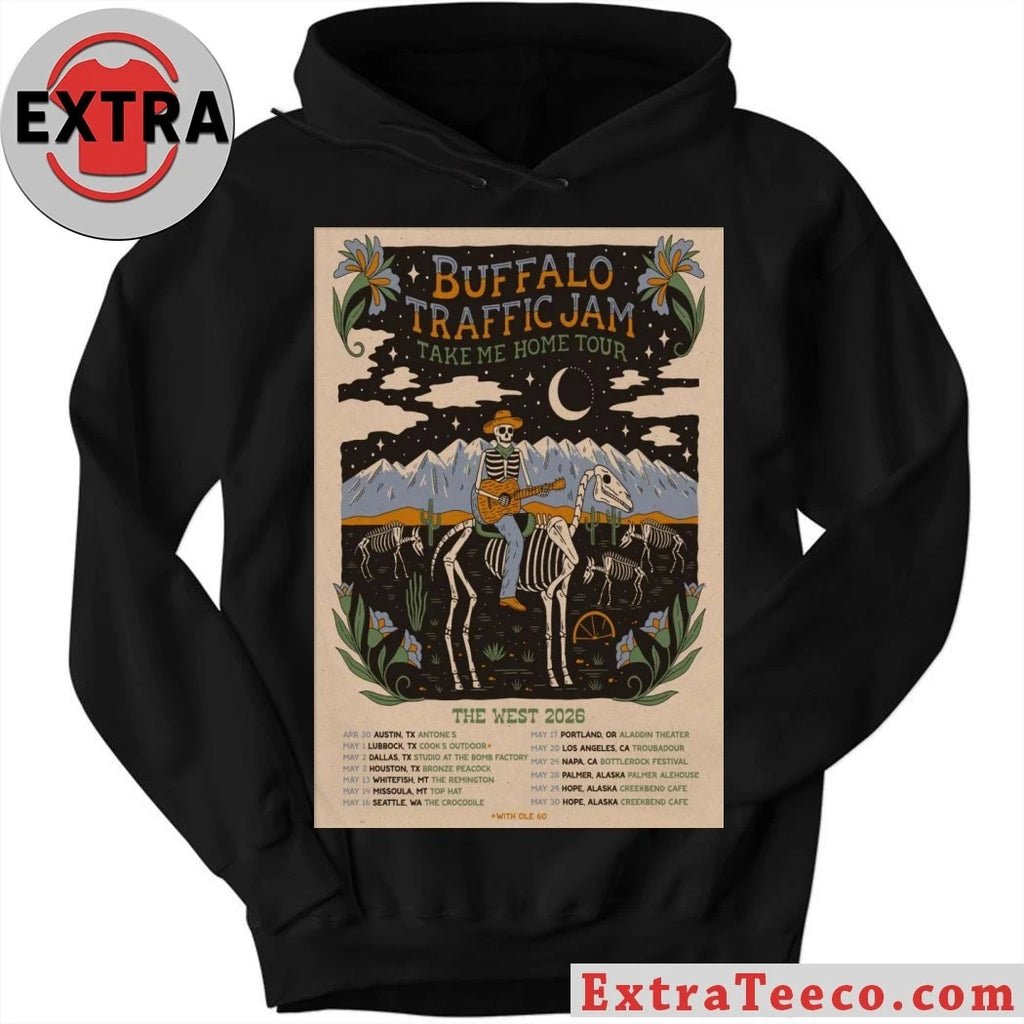 Nice Buffalo Traffic Jam The West Tour 2026 Poster Shirt