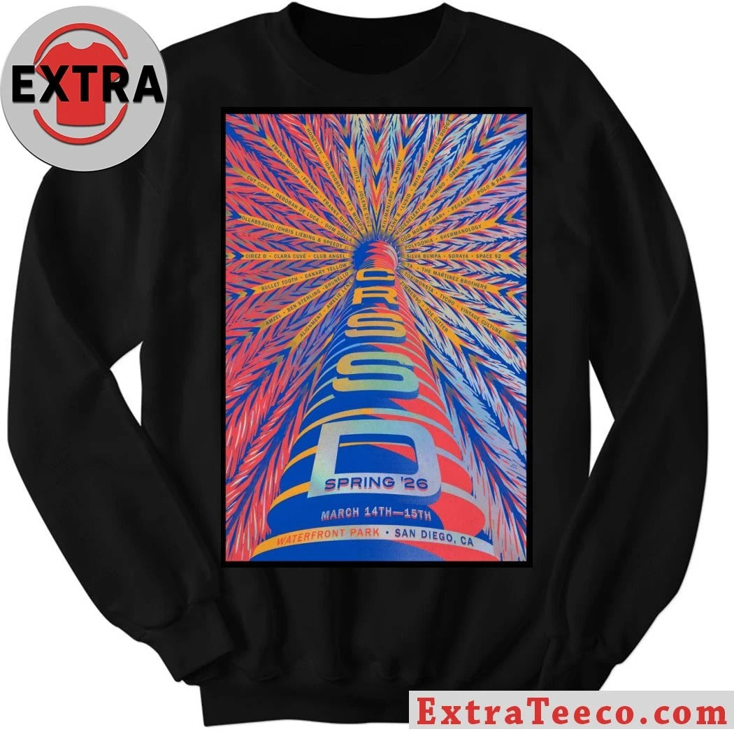 Nice CRSSD Fest San Diego CA March 14-15 2026 Poster Shirt