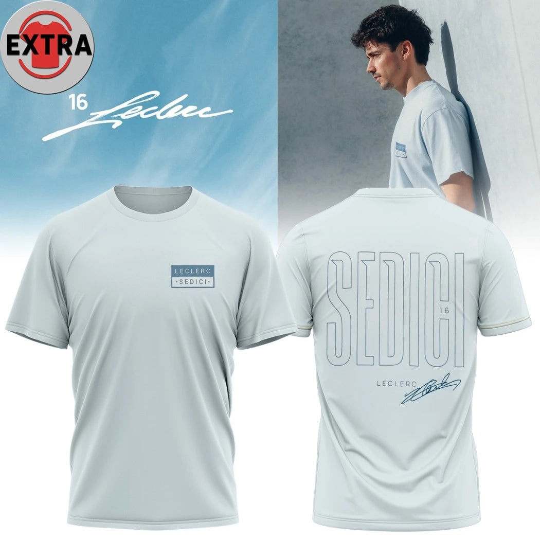 Nice Charles Leclerc 16 Sedici Signature 2026 Two Sided Shirt