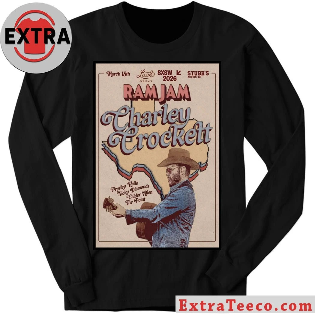Nice Charley Crockett Stubb’s In Austin TX 3 18 2026 Poster Shirt