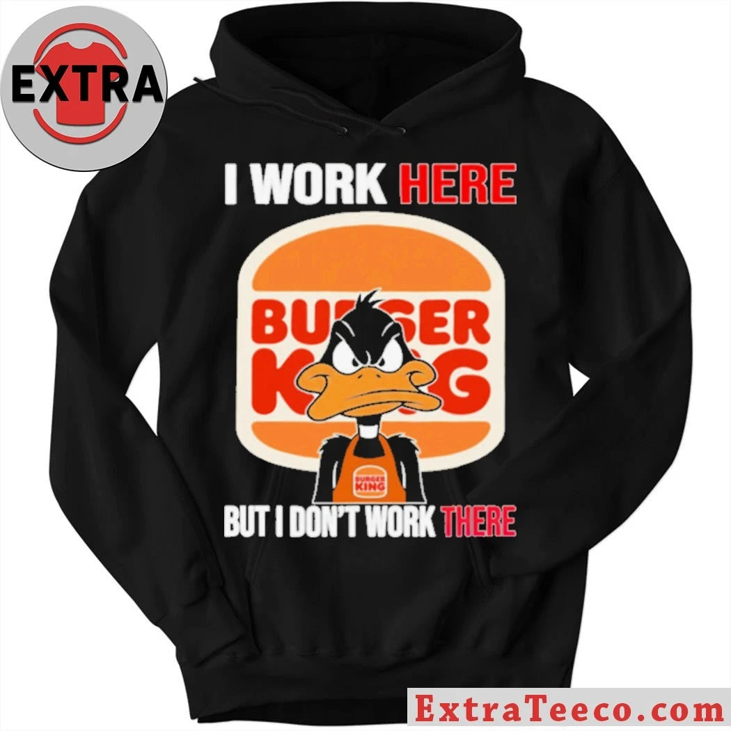 Nice Daffy Duck Burger King Uniform Humor Work Parody Shirt