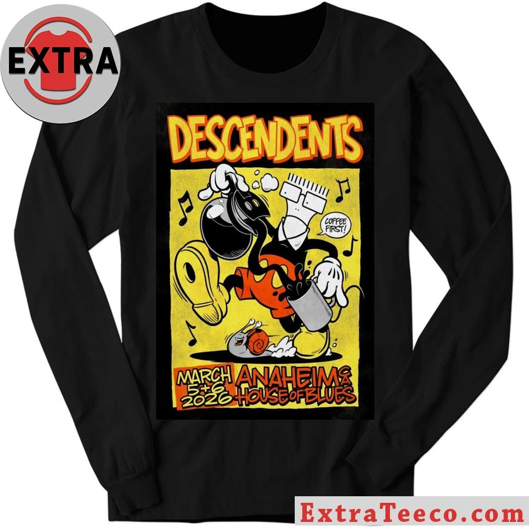 Nice Descendents Tour Anaheim CA On March 5-6 2026 Poster Shirt