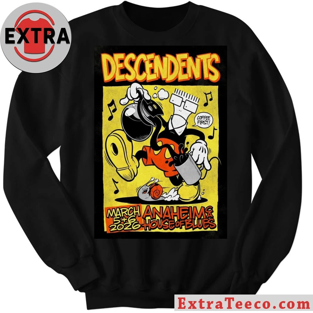 Nice Descendents Tour Anaheim CA On March 5-6 2026 Poster Shirt
