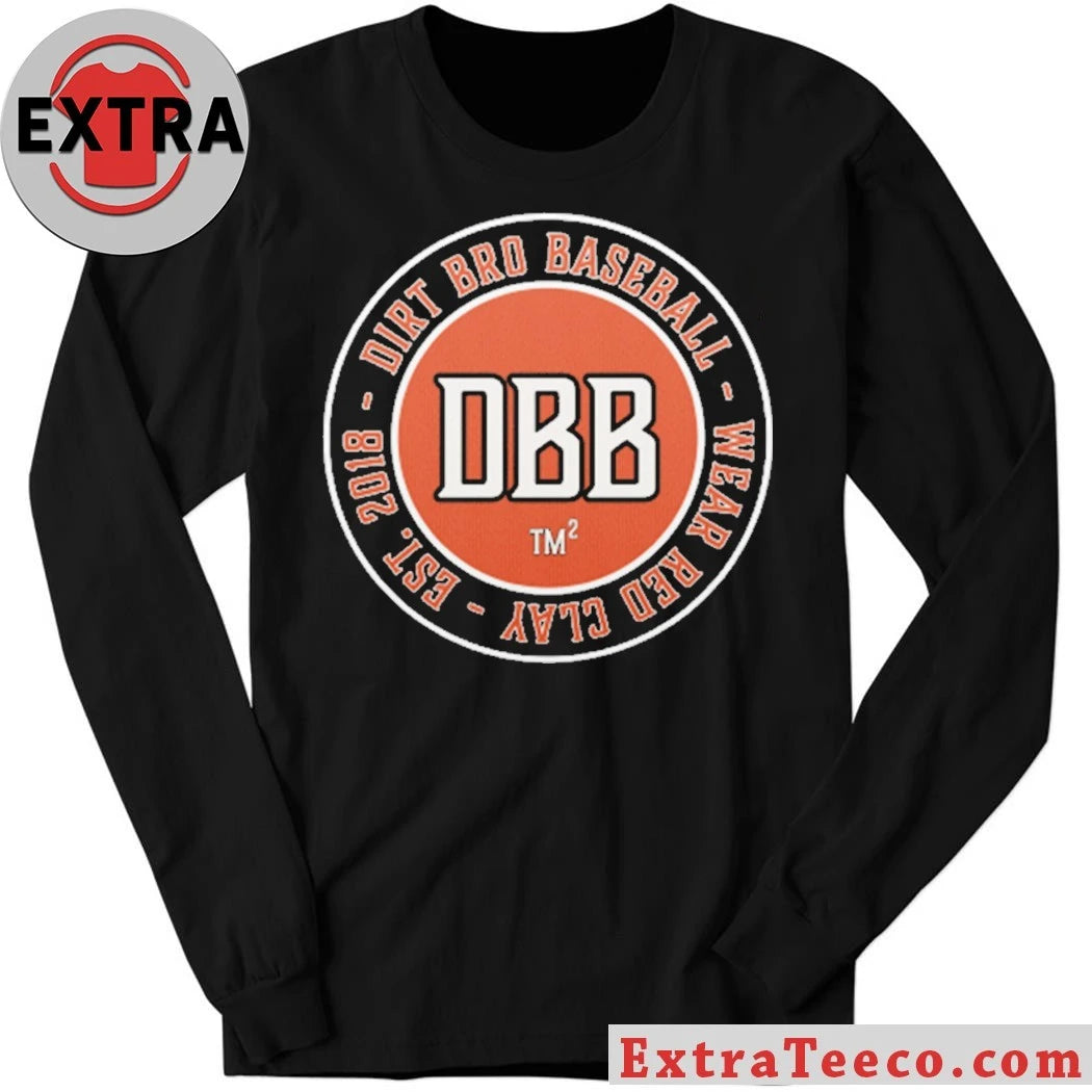 Nice Dirt Bro Baseball Wear Red Clay Est 2018 T-Shirt