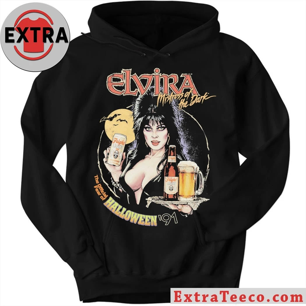 Nice Elvira Fright Light The Official Fear Of Halloween Shirt