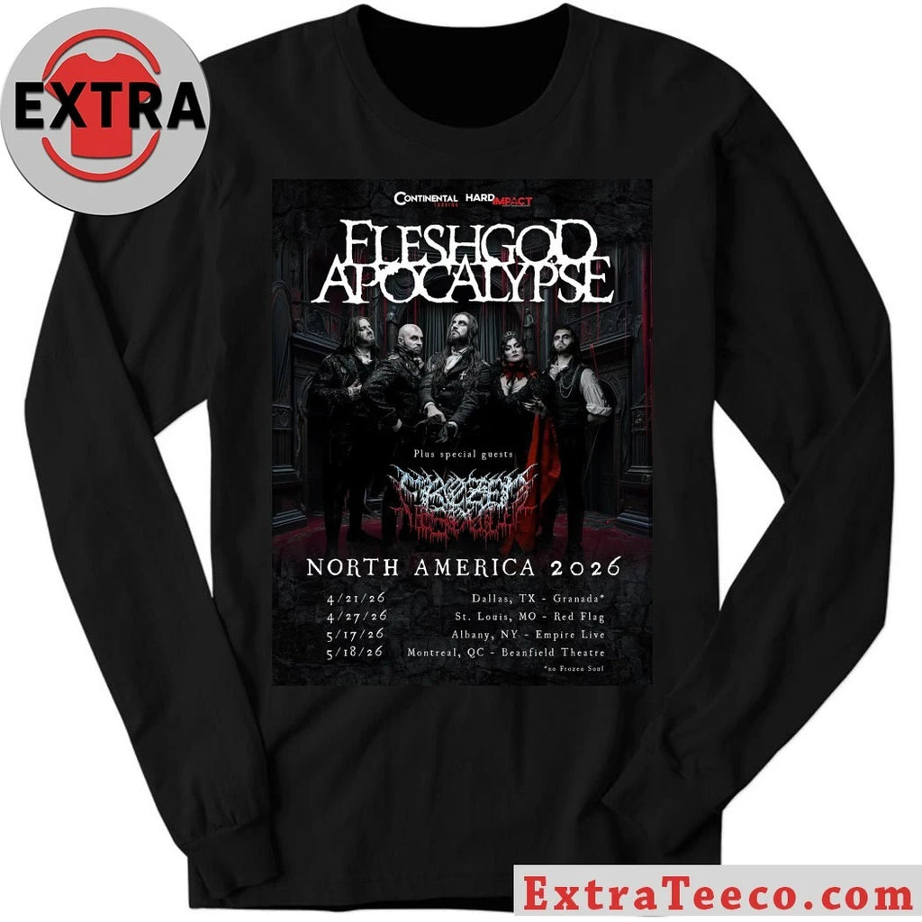 Nice Fleshgod Apocalypse North American tour in 2026 T-Shirt