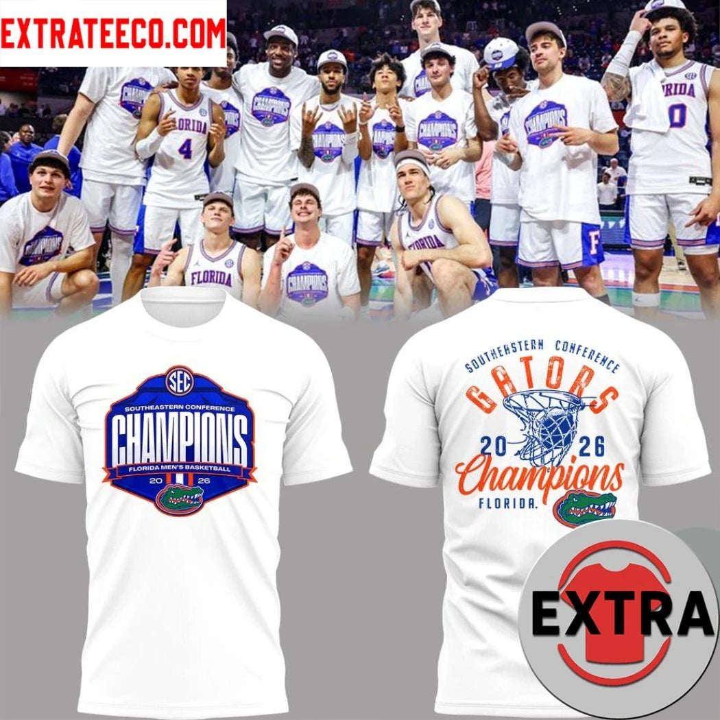 Nice Florida Gators 2026 Men’s Basketball Champions Logo Two Sided Hoodie T-Shirt