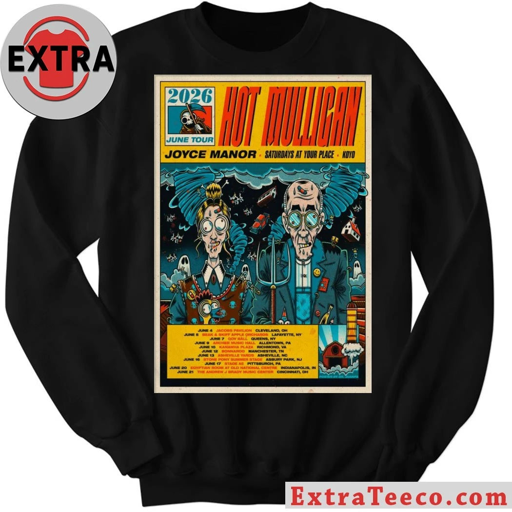 Nice Hot Mulligan Alternative Rock Tour 2026 Poster Shirt