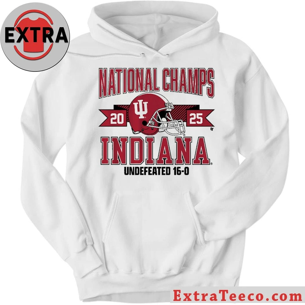 Nice Indiana Football 2025 CFP National Champions Arched Helmet Shirt