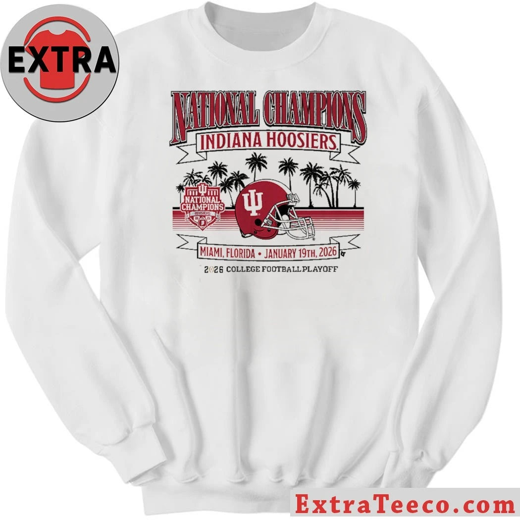 Nice Indiana Football 2025 CFP National Champions Local Helmet Shirt