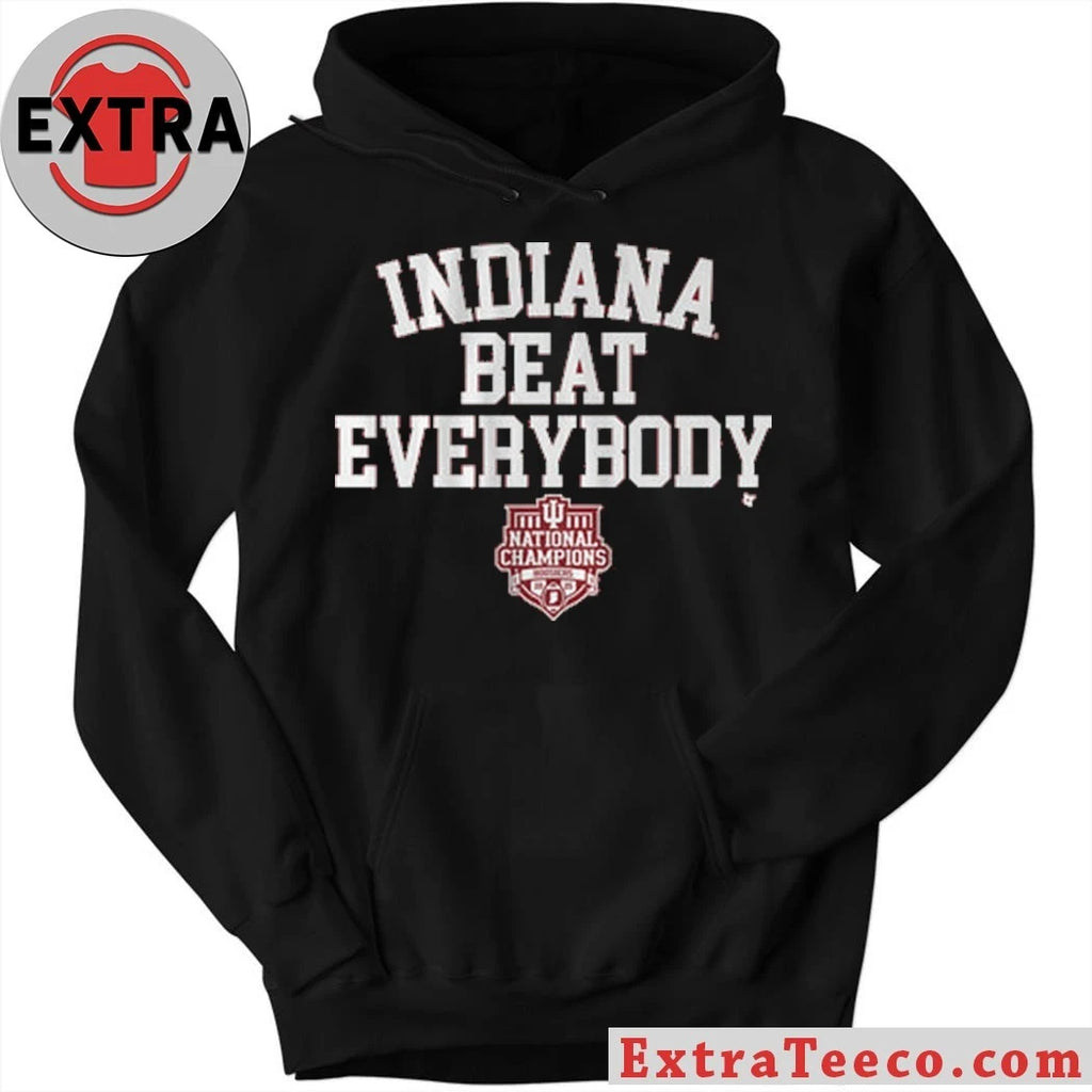 Nice Indiana Football Indiana Beat Everybody 2025 CFP National Champions Shirt