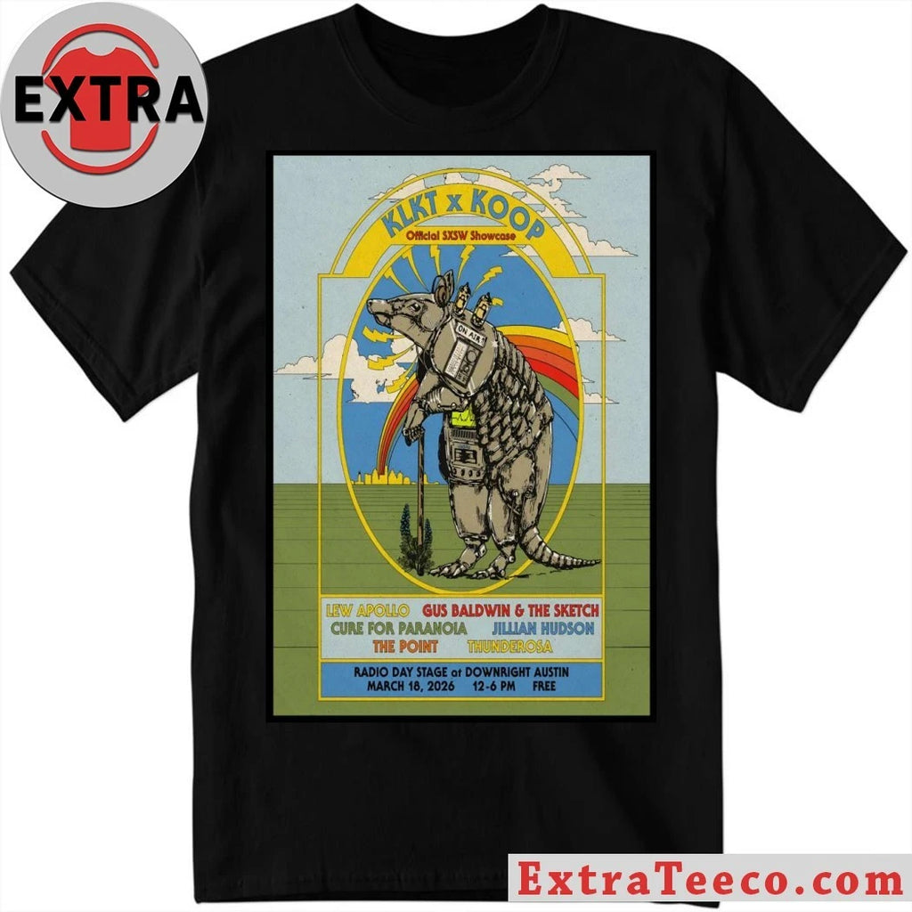 Nice KLKT x KOOP 3 18 2026 Austin TX Poster Shirt