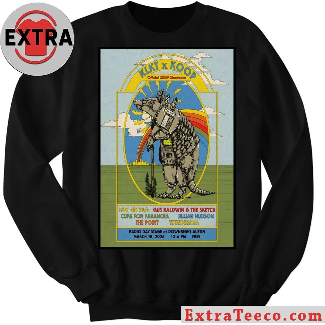 Nice KLKT x KOOP 3 18 2026 Austin TX Poster Shirt