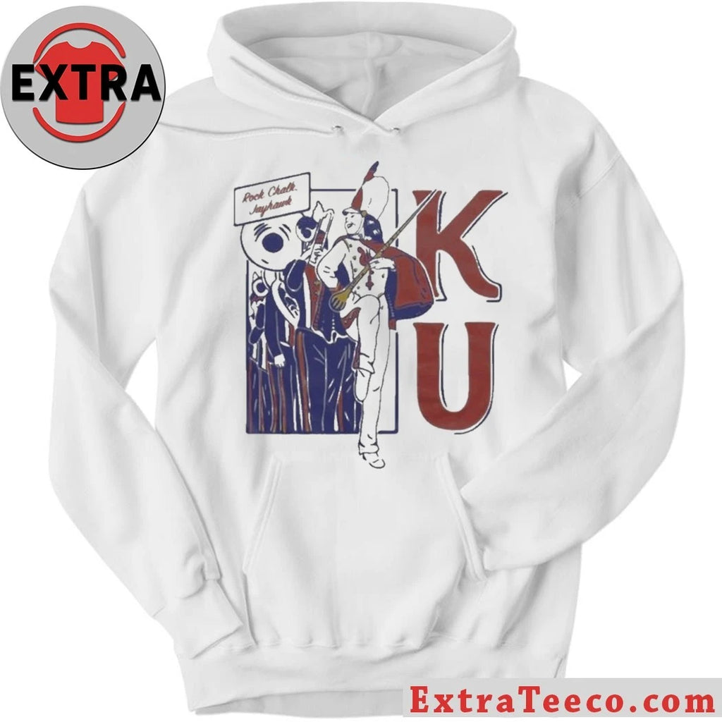 Nice KU Marching Band Vintage White Shirt
