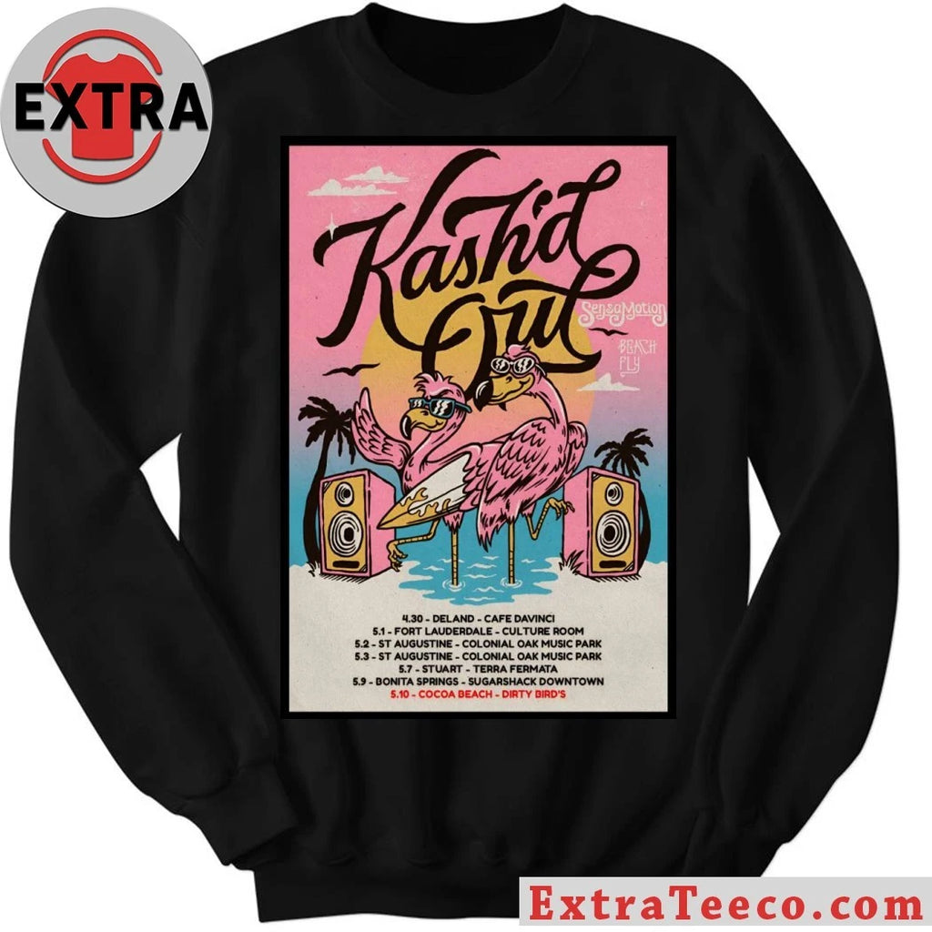 Nice Kash’d Out Beach Fly Tour 2026 Poster Shirt