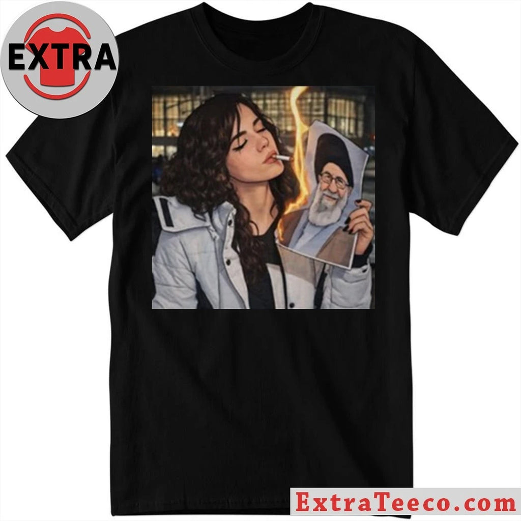 Nice Khamenei In Ashes Cigarette Of Rebellion Iran Revolution Shirt
