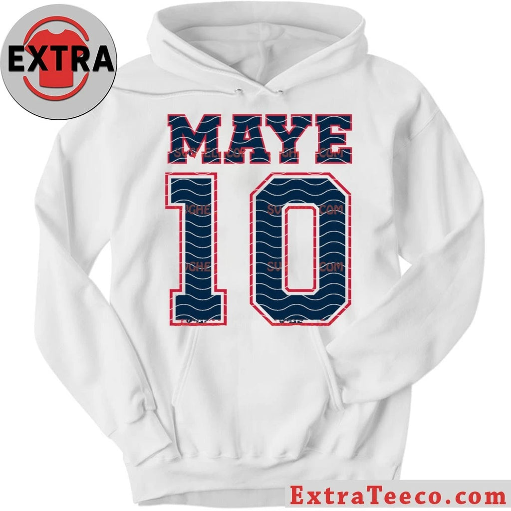 Nice Maye 10 Drake Maye Jersey Letter Number 10 Shirt