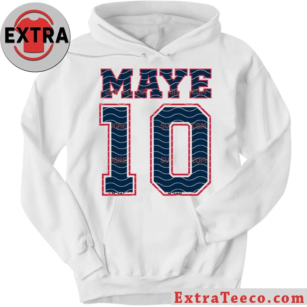 Nice Maye 10 Drake Maye Jersey Letter Number 10 Shirt