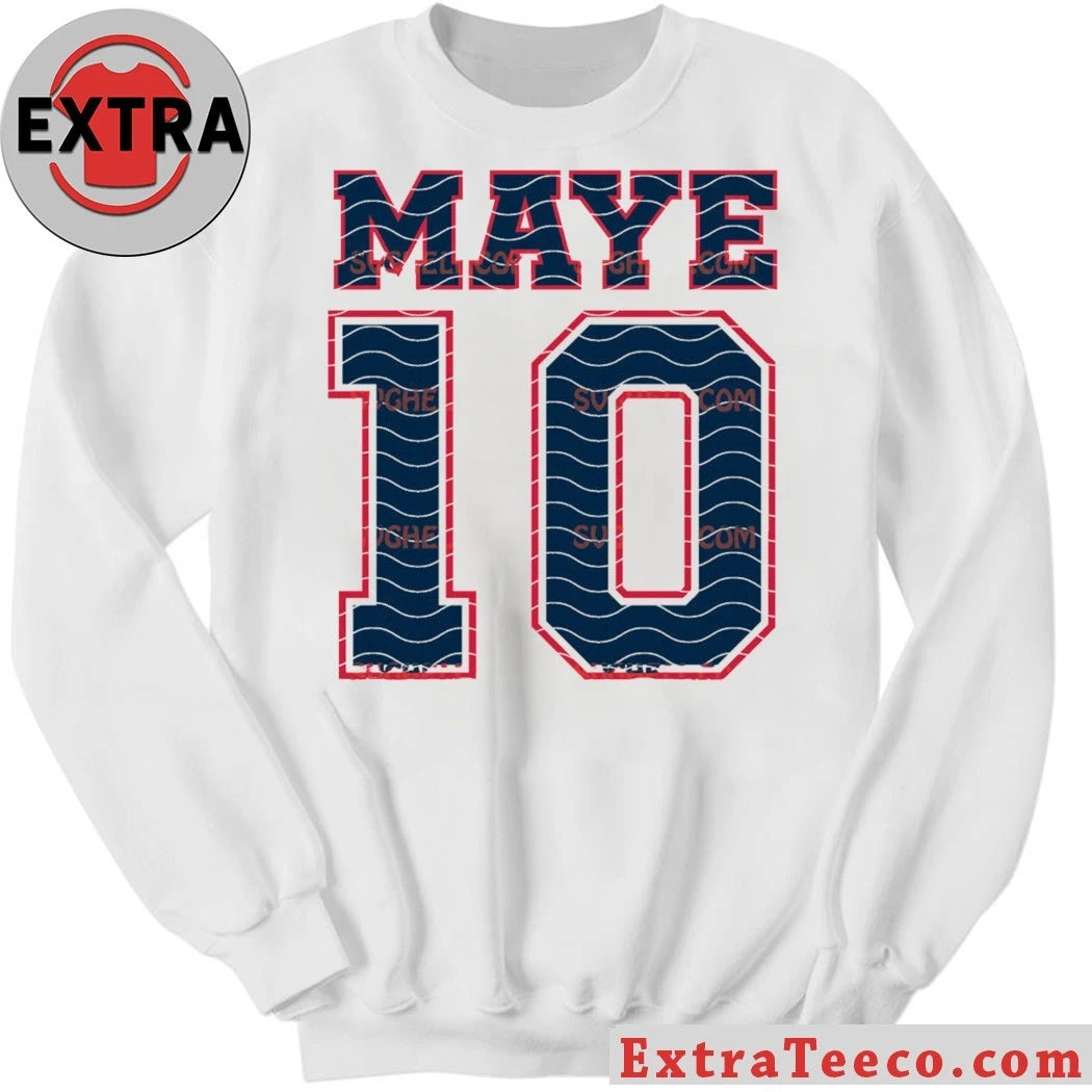 Nice Maye 10 Drake Maye Jersey Letter Number 10 Shirt