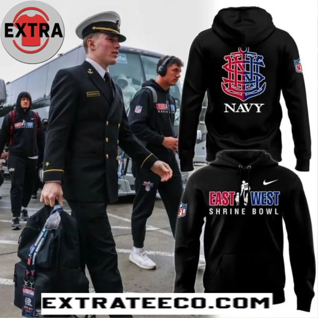 Nice Navy Midshipmen 2026 Shrine Bowl Hoodie Shirt