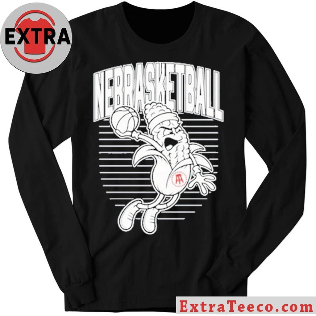 Nice Nebrasketball Corn The animated corn is playing basketball Pocket T-shirt
