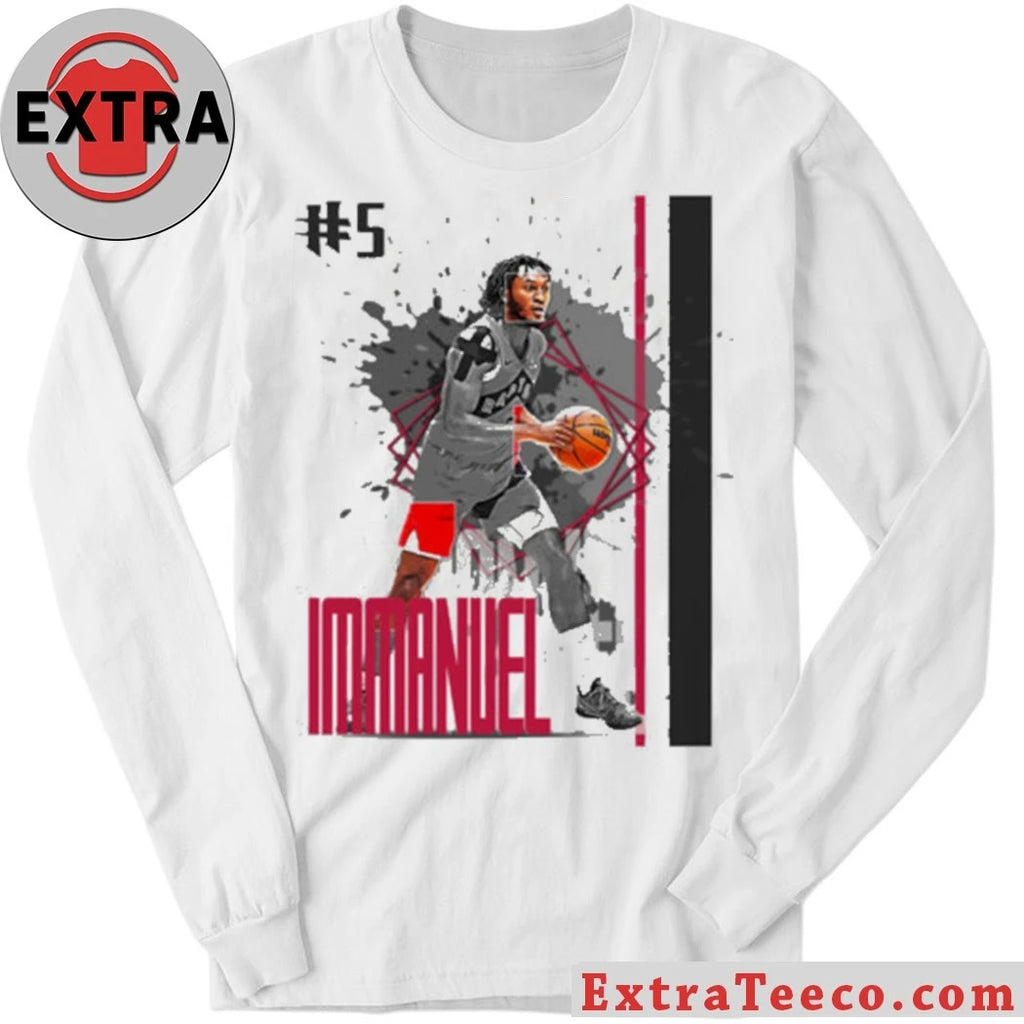 Nice Number 5 Immanuel Quickley basketball Player Raptors T-Shirt