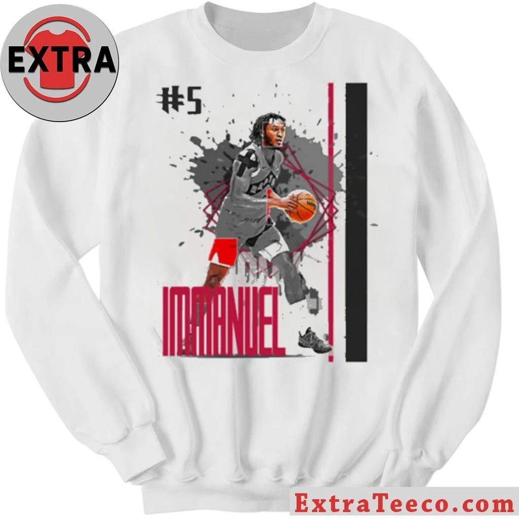 Nice Number 5 Immanuel Quickley basketball Player Raptors T-Shirt