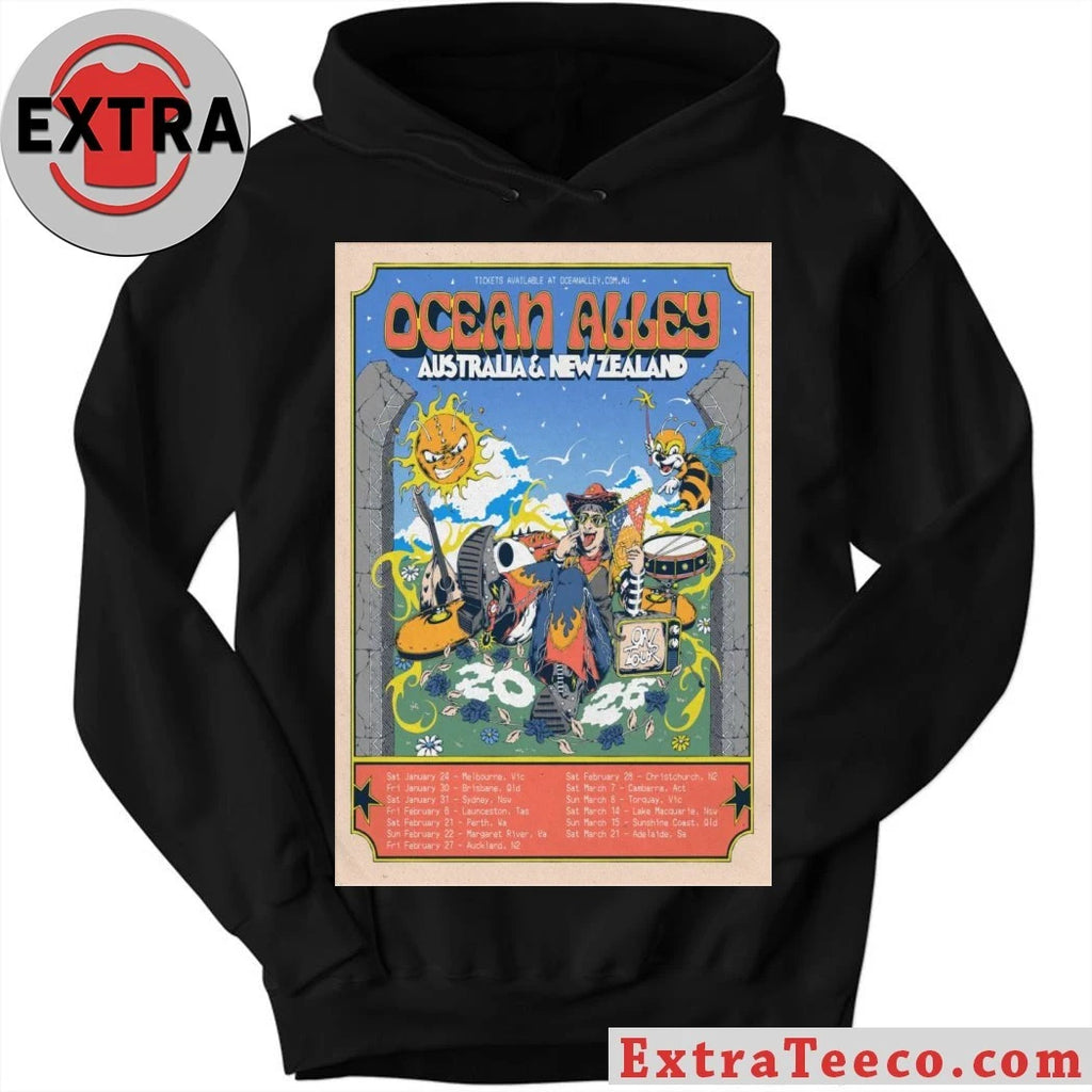 Nice Ocean Alley 2026 Tour AU And NZ Poster Shirt