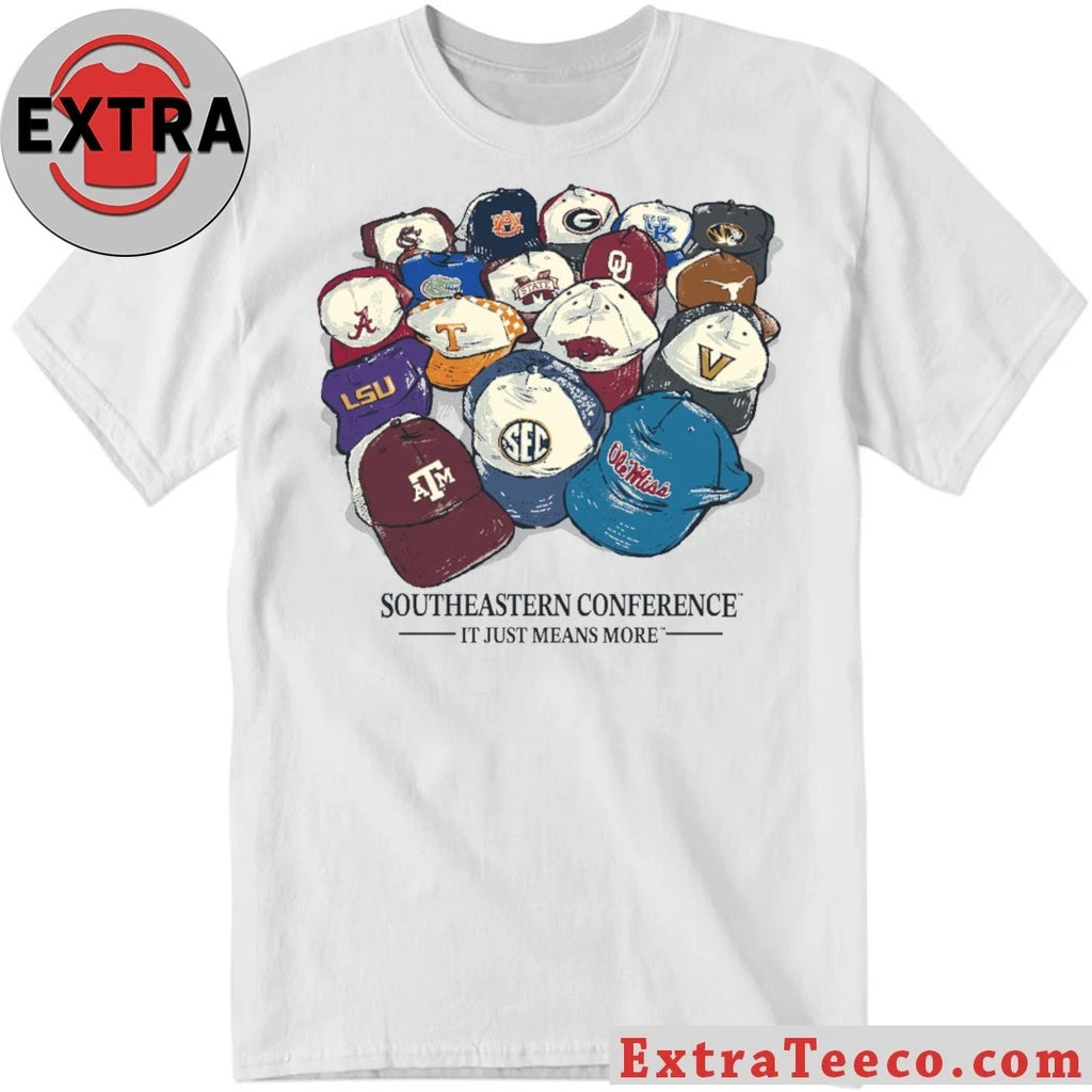 Nice Ole Miss SEC Baseball Caps logos of the teams in the Southeastern Conference Shirt
