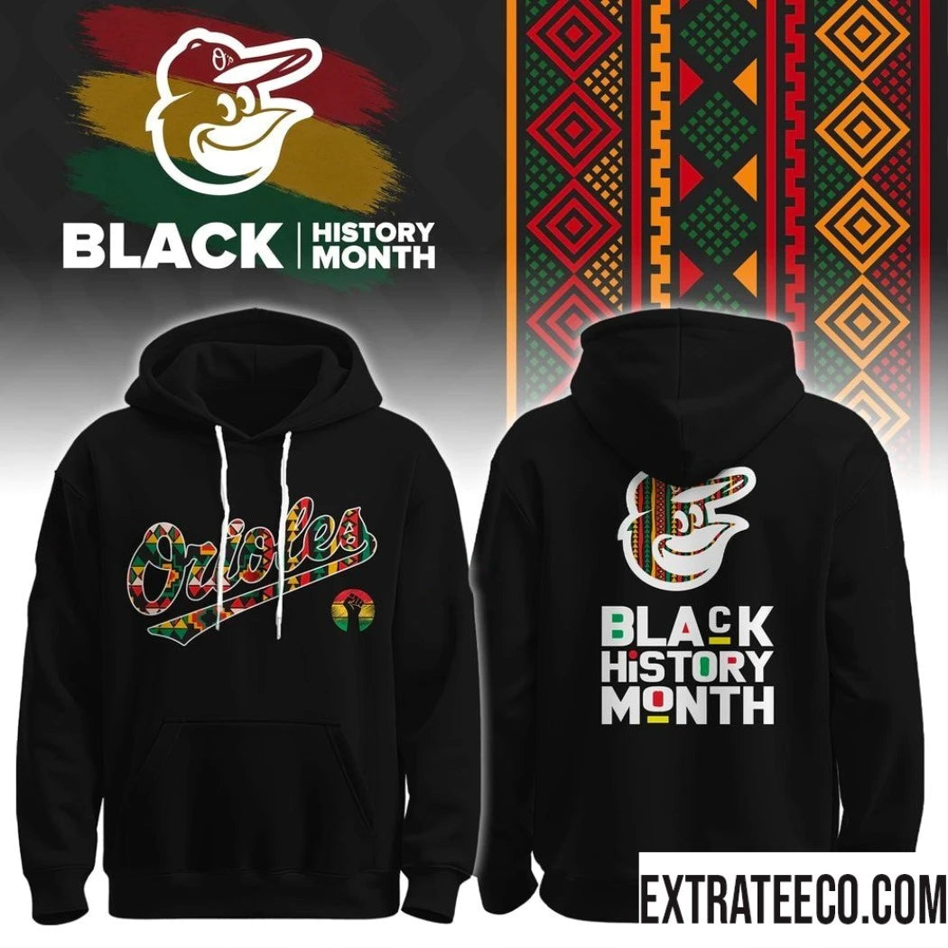 Nice Orioles Mlb Baseball Black History Month All Team Logo Two Sided 2026 T-Shirt