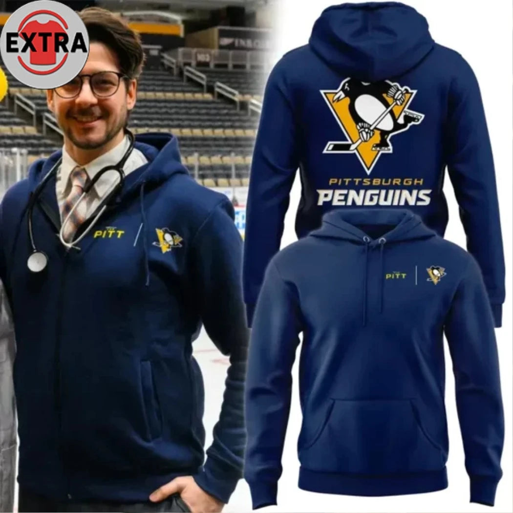 Nice Pittsburgh Penguins X The Pitt Logo 2026 T-Shirt