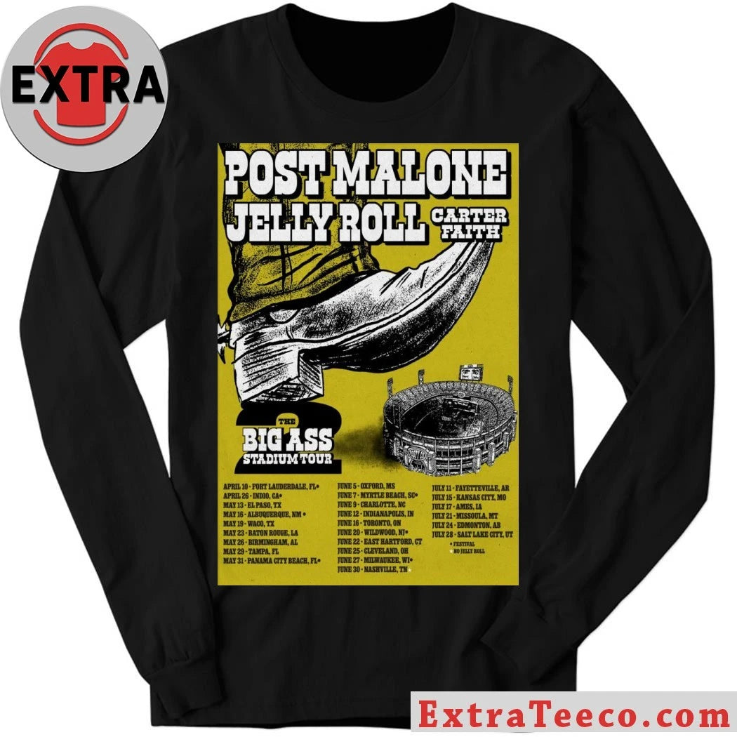 Nice Post Malone Summer Tour 2026 Poster Shirt