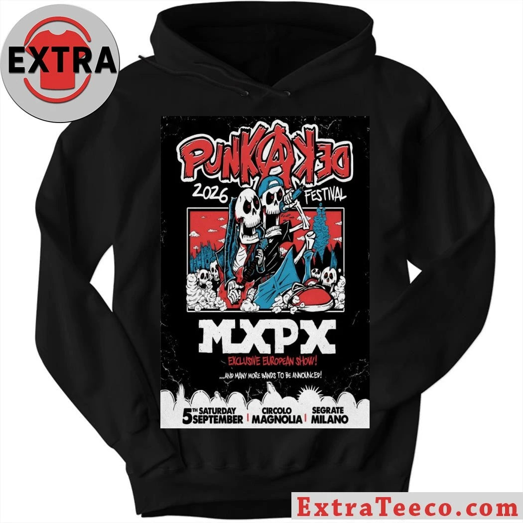 Nice Punkadeka Festival 2026 MXPX Sept 5 In Segrate Milano Poster T-Shirt
