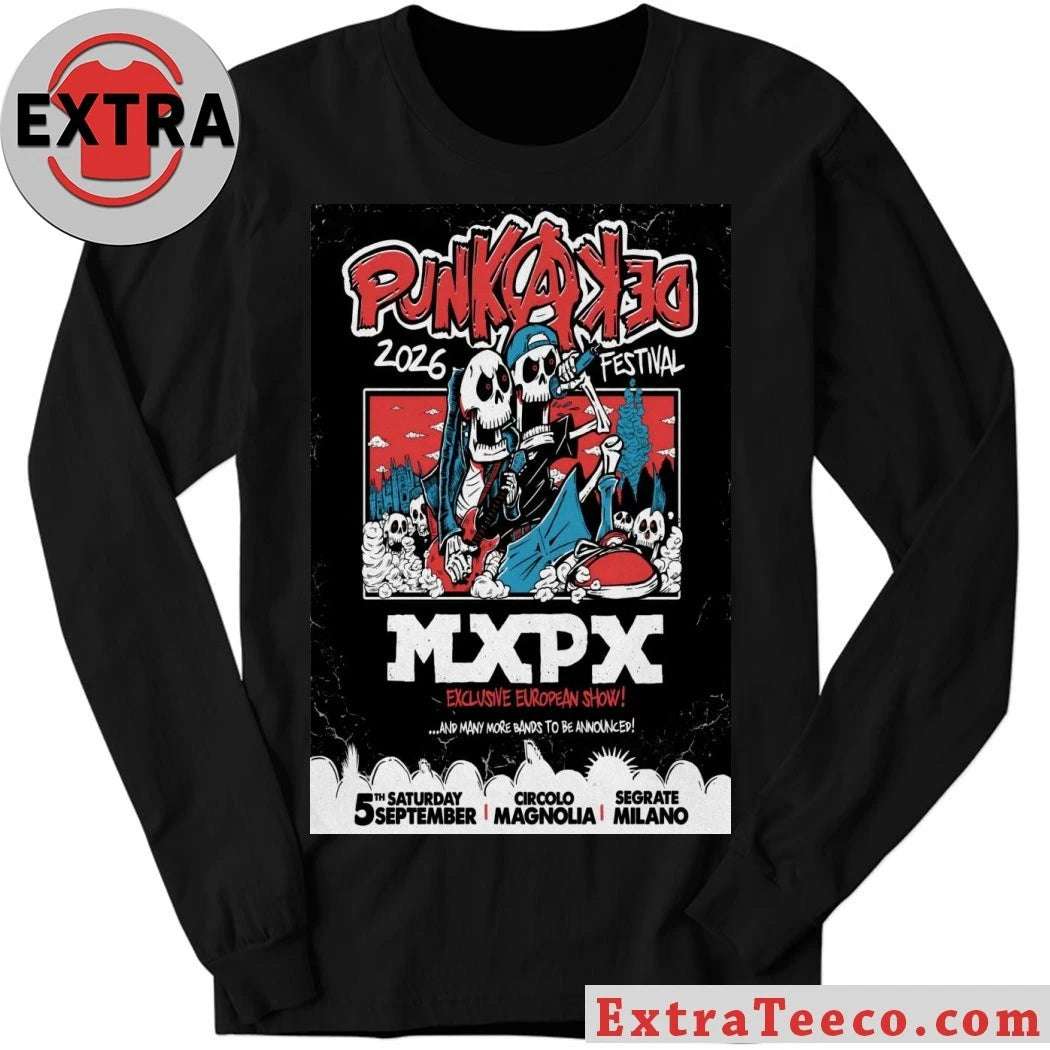Nice Punkadeka Festival 2026 MXPX Sept 5 In Segrate Milano Poster T-Shirt
