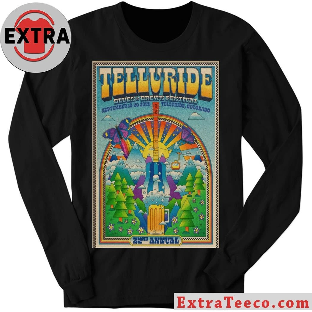 Nice Telluride Blues Sept 18-20, 2026 Colorado Event Poster Shirt