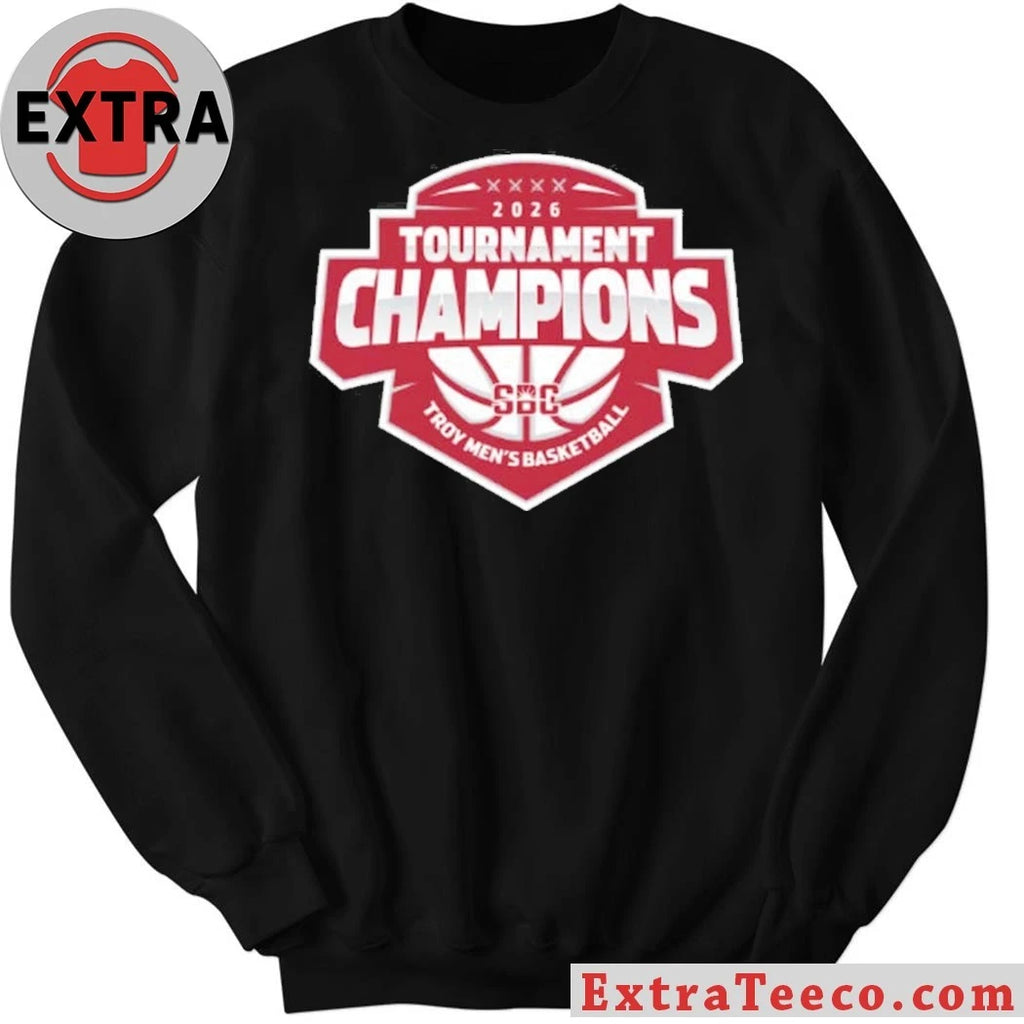 Nice Troy Trojans Champions 2026 Sun Belt Conference Men’s Basketball Tournament Logo Shirt