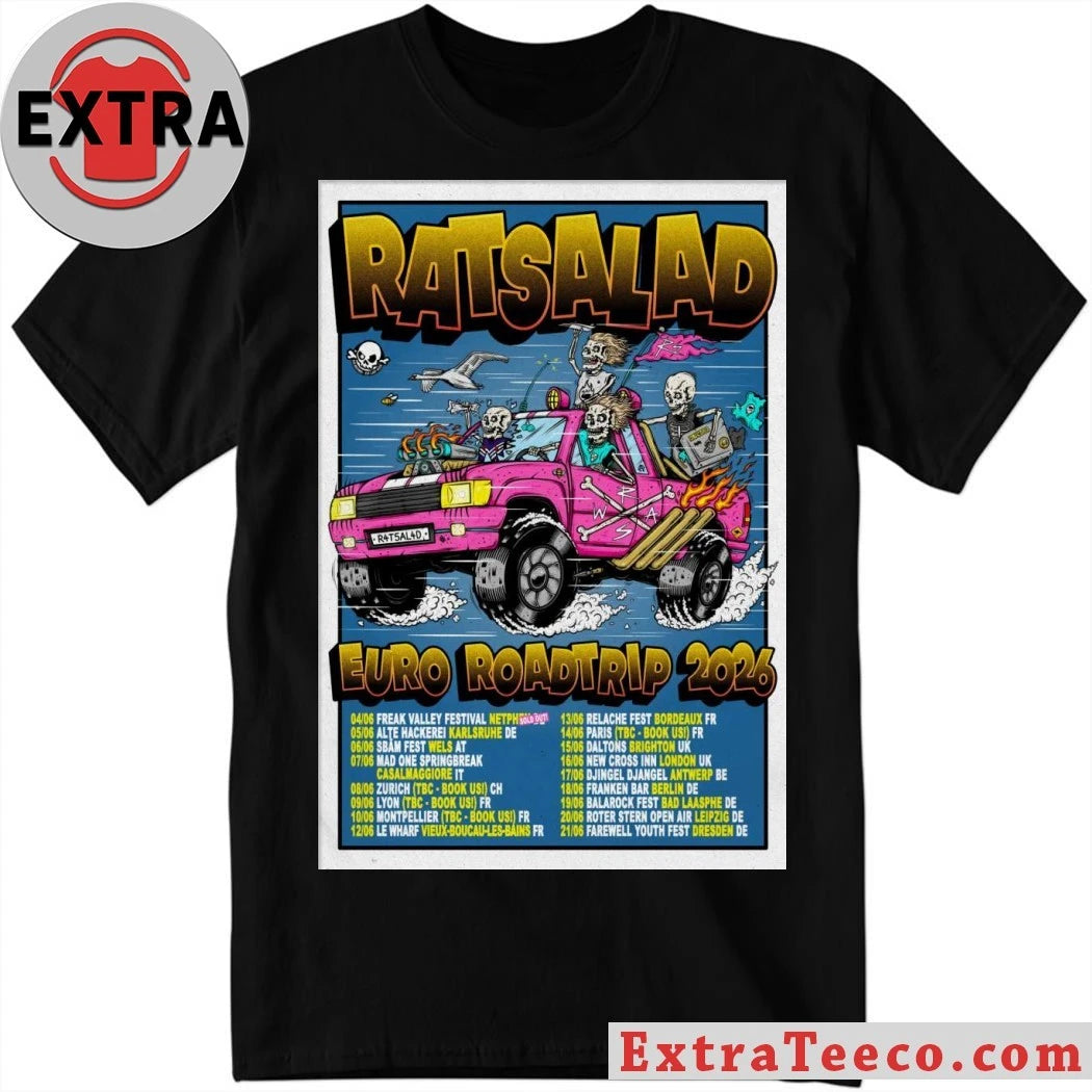 Nice We Are Ratsalad Euro Roadtrip 2026 Poster Shirt