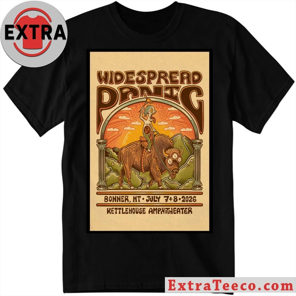 Nice Widespread Panic Bonner MT On July 7-8 2026 Poster Shirt