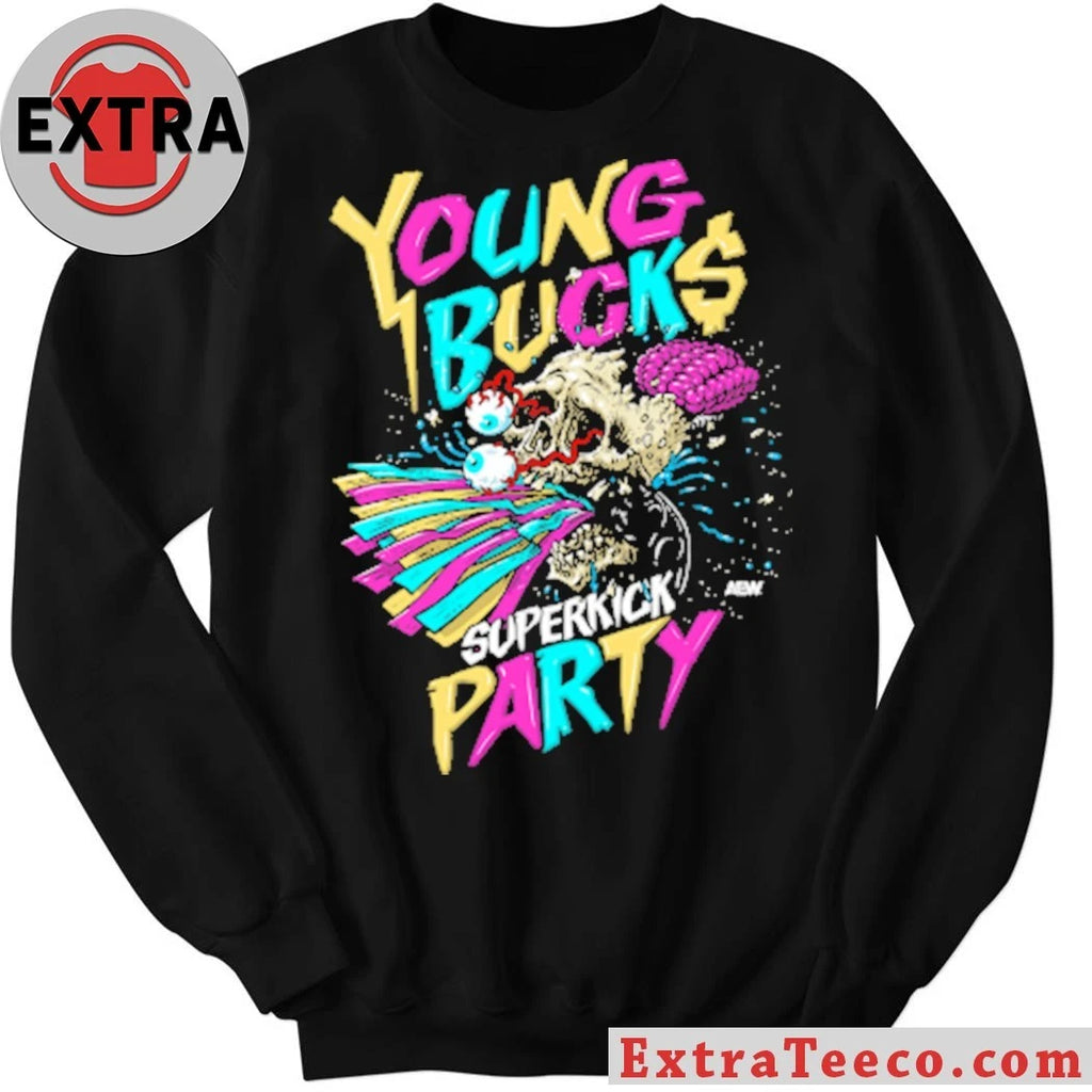Nice Young Bucks Superkick Party AEW Shirt