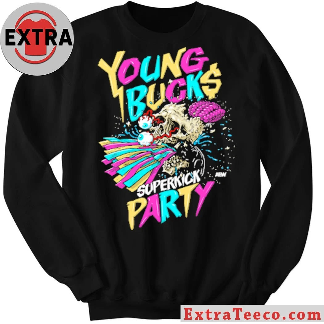 Nice Young Bucks Superkick Party AEW Shirt
