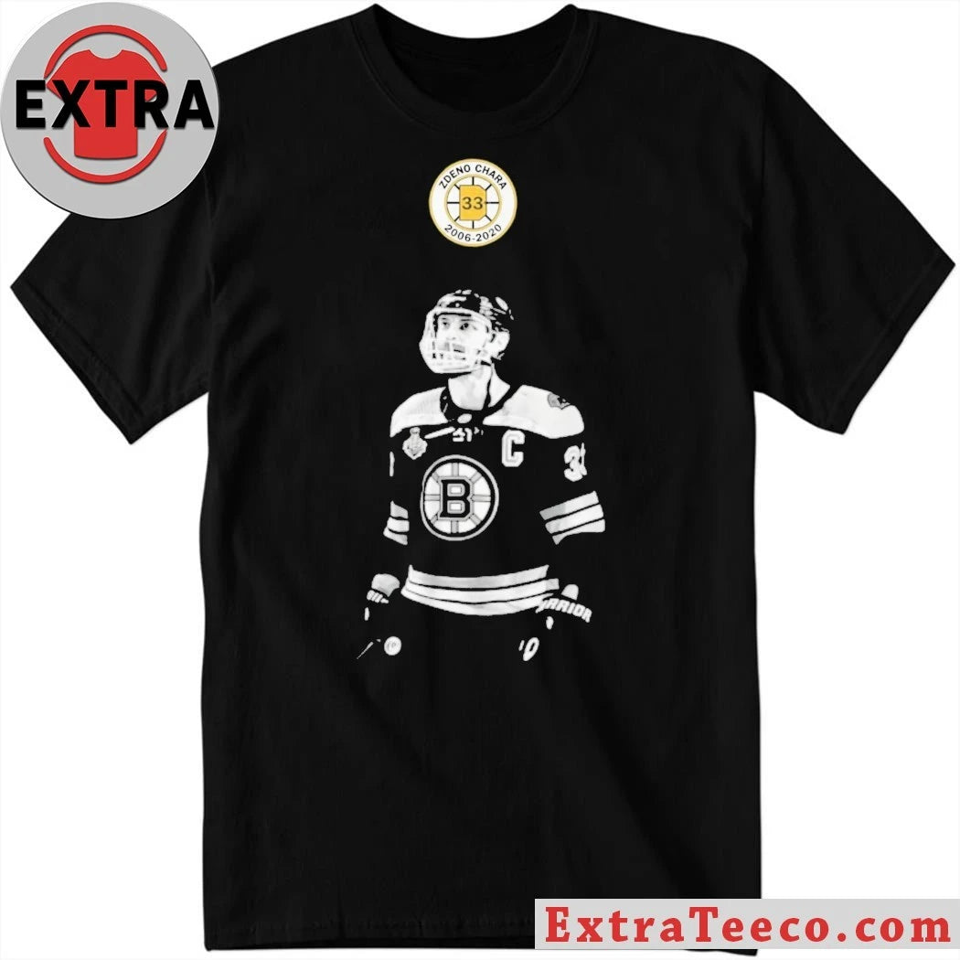 Nice Zdeno Chara Retirement Banner Photo Logo Shirt