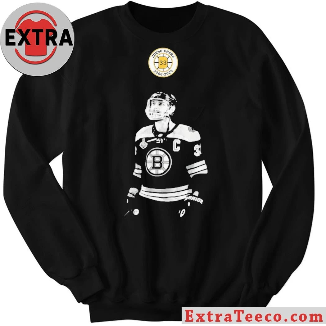 Nice Zdeno Chara Retirement Banner Photo Logo Shirt