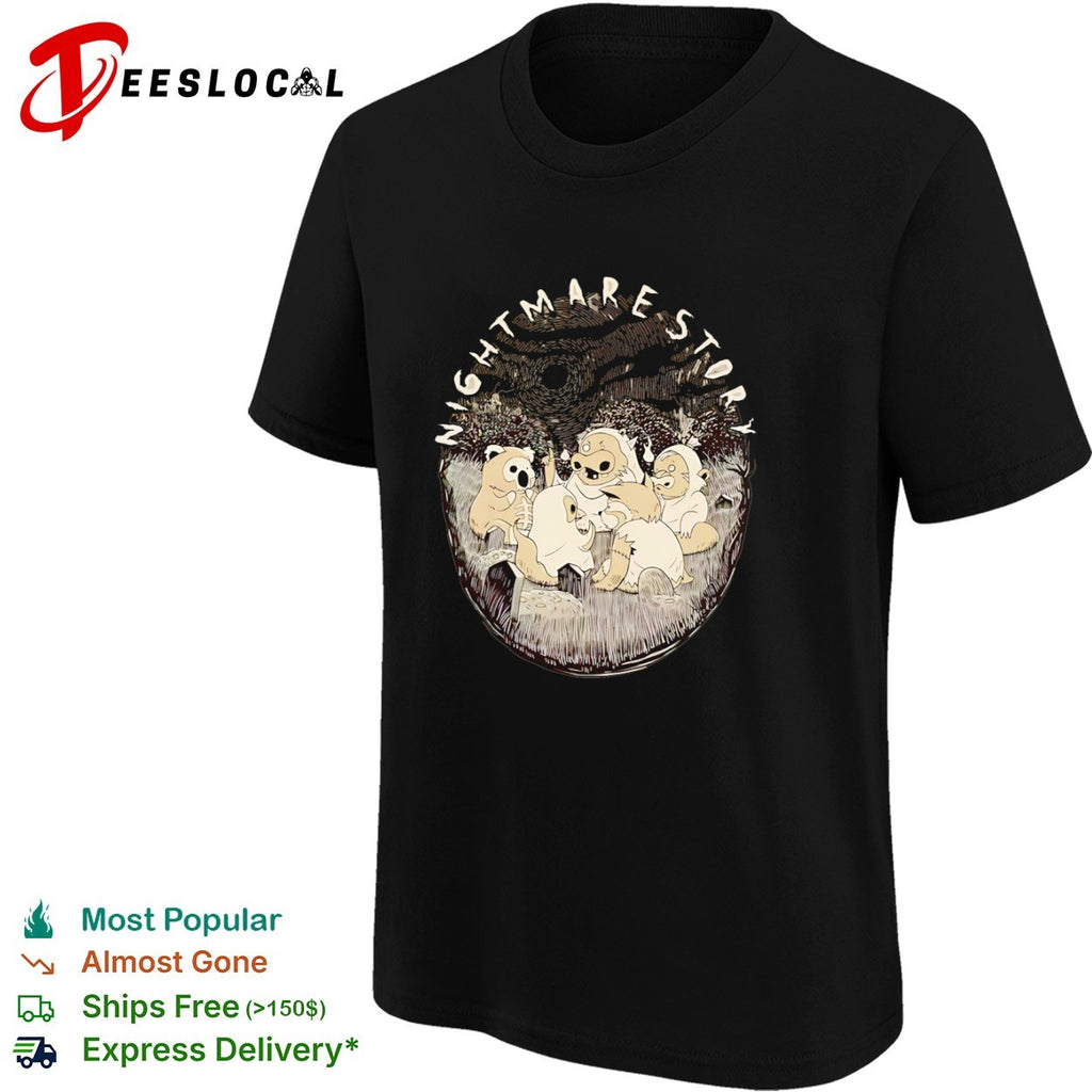 Nightmarestory Ghost Animals in Graveyard Scene shirt