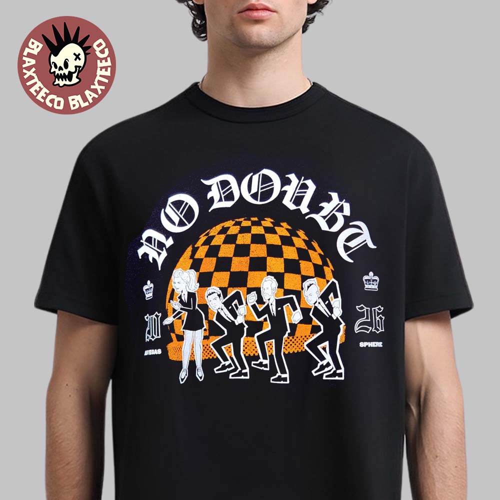 No Doubt Live At Sphere Las Vegas 2026 Concert Merch Tee On May And June 2026 Cartoon Ska Band T-Shirt
