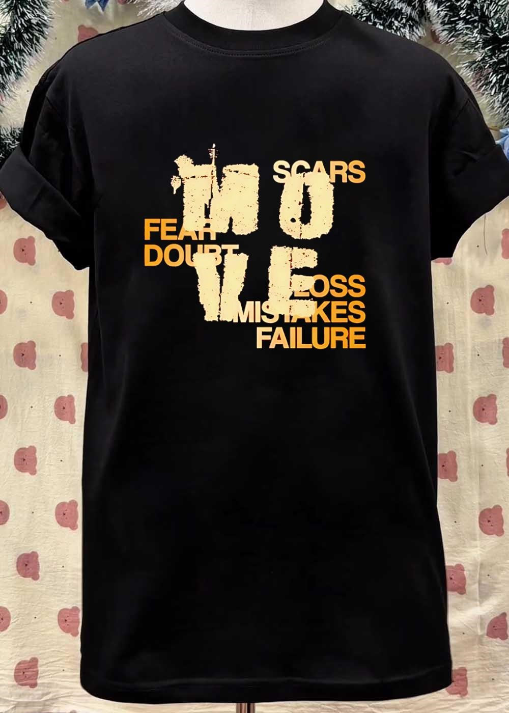 No Scars Fear Doubt Loss Mistakes Failure T-Shirt