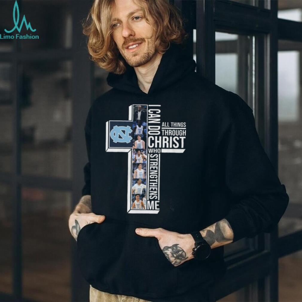 North Carolina Tar Heels Basketball I Can Do All Things Through Christ Shirt