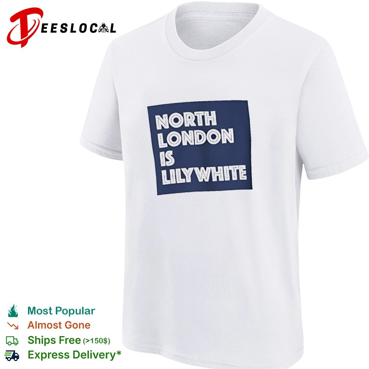 North London is Lilywhite Tottenham Hotspur Football Club shirt