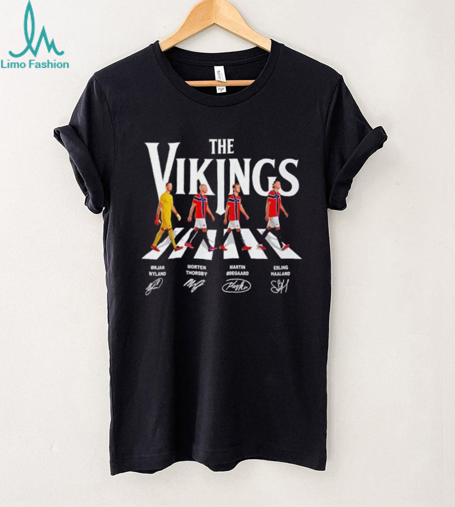 Norway National Football team The Vikings Abbey Road signature shirt
