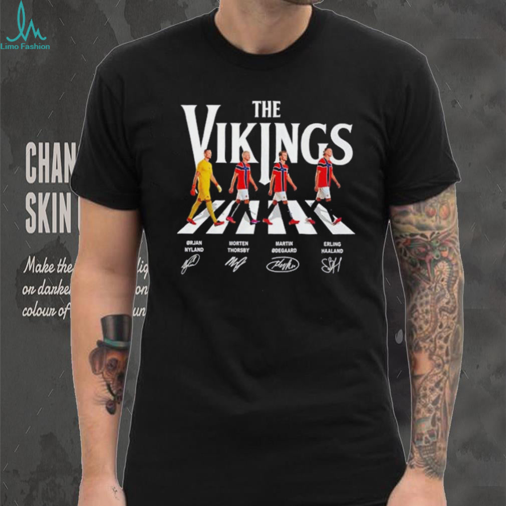 Norway National Football team The Vikings Abbey Road signature shirt