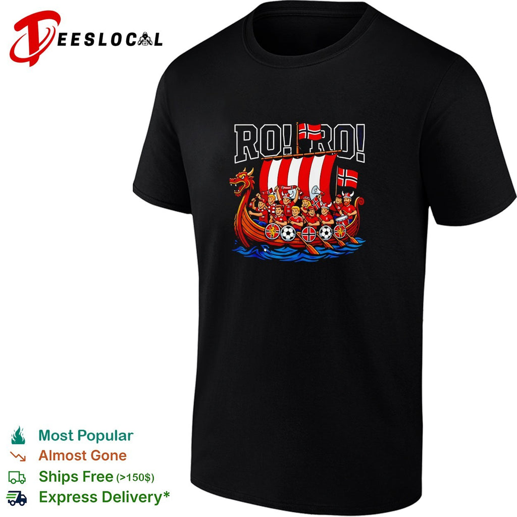 Norway Ro Ro Viking ship soccer fans shirt